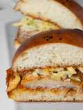 Chicken Burger with Coleslaw and Spicy Mayo