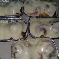 รูปของ Cinnamon roll with cream cheese glaze