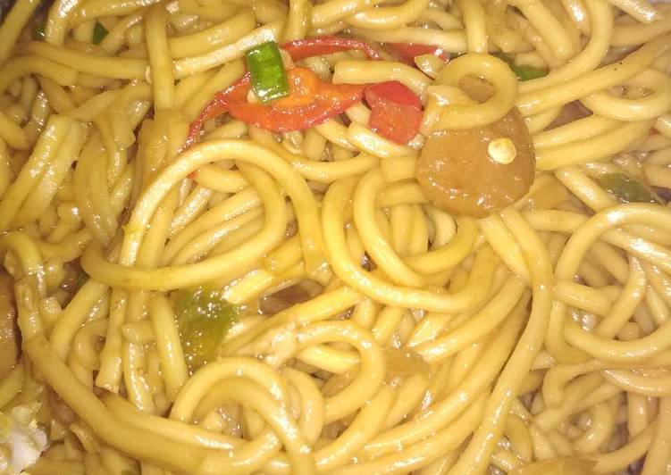 Resep Mie goreng jawa sosis Anti Gagal