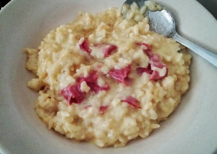 Resep Smoked bacon risotto Bisa Manjain Lidah