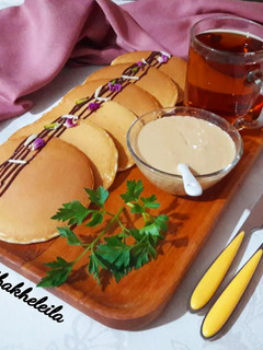 عکسی از دستور کرپ و پنکیک کره بادام زمینی
