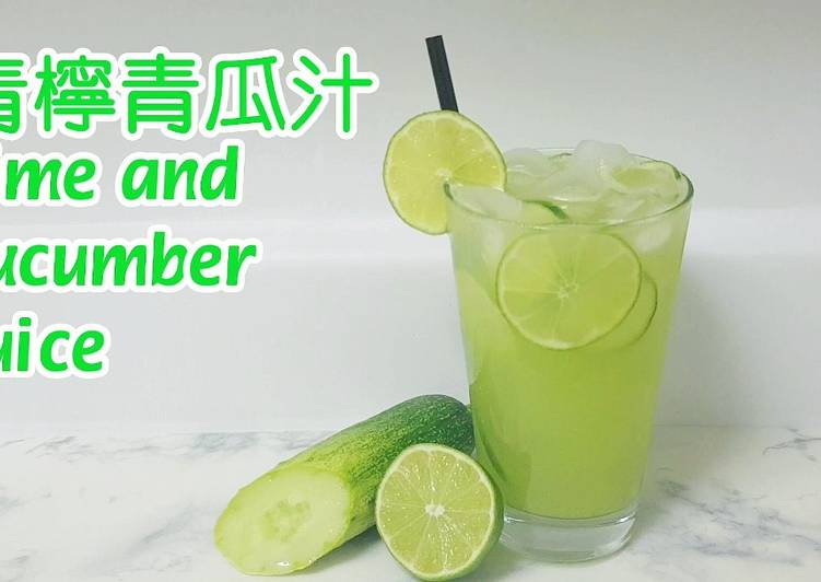 Steps to Make Speedy Lime and cucumber juice