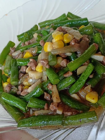 Cara Sederhana Membikin Resep  Buncis cah daging yang Bisa Manjain Lidah, Enak Banget