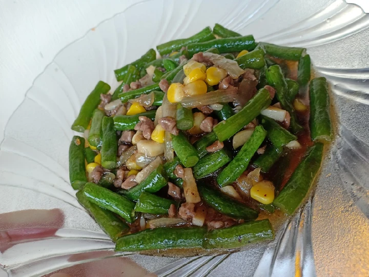 Cara Sederhana Membikin Resep  Buncis cah daging yang Bisa Manjain Lidah, Enak Banget