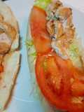 Bocadillo de pollo frito