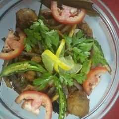 A picture of Masala chana(Chick pea).