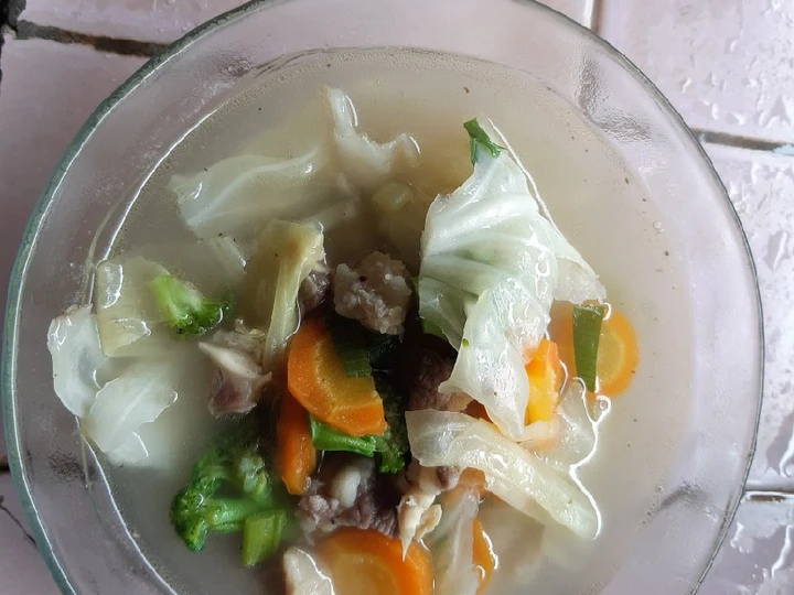 Langkah Mudah untuk Menyiapkan Resep Sayur Sop Daging Sapi &amp;amp; Bakso Anti Ribet, Enak