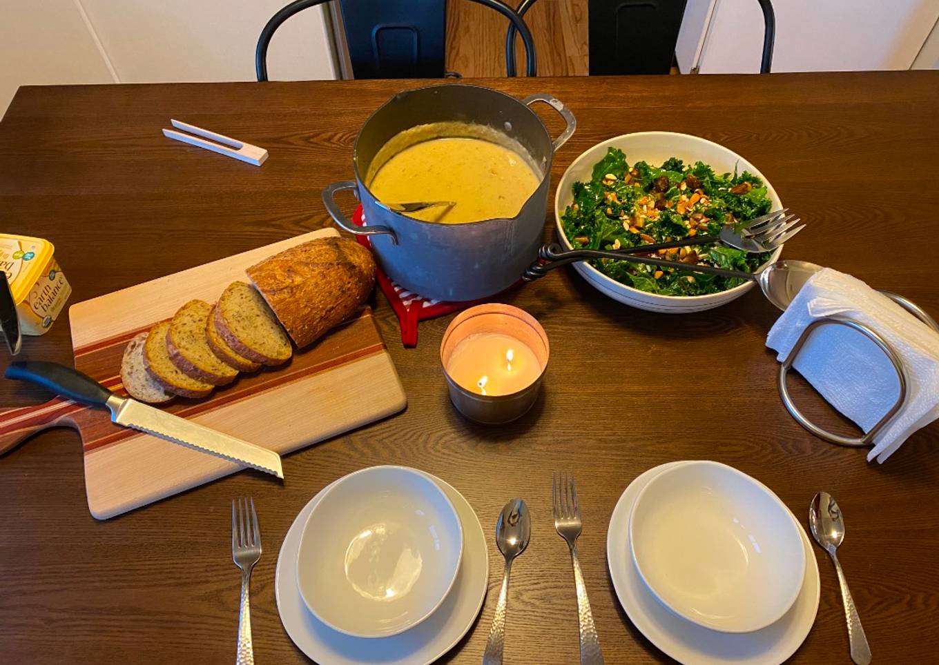 Garlic and Rosemary Potato Soup