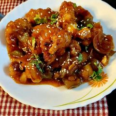 A picture of Chilli Gobhi Manchurian.