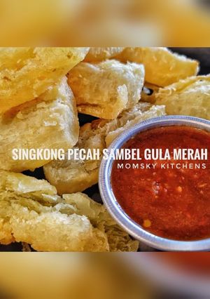 Foto resep Singkong Crispy Sambal Gula Merah