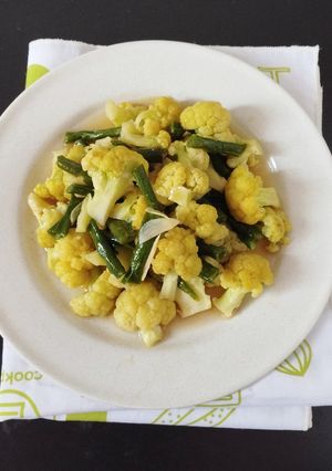 Foto resep Tumis Kembang Kol Kacang Panjang Saus Tiram