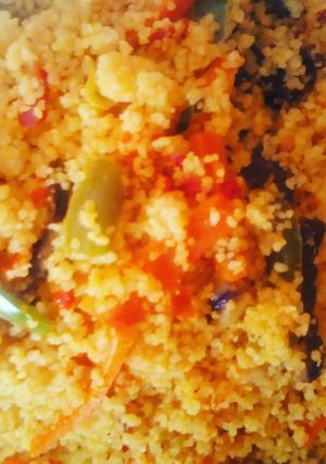 A picture of Fried couscous.