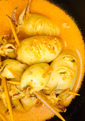 Foto resep Gulai cumi bunting isi tahu telur