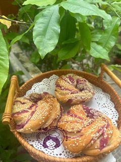 Hình của món Bánh mì khoai lang tím.
