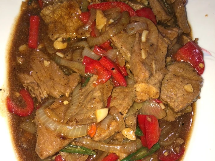 Cara Mudah Membuat Resep Sapi lada hitam Anti Ribet, Menggugah Selera