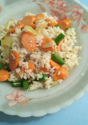 Foto resep Simple Fried Rice - Nasi goreng sederhana