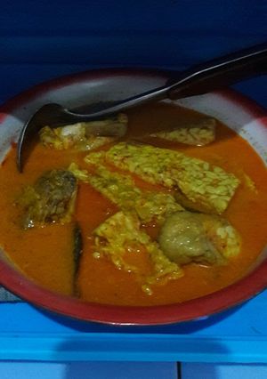 Foto resep Sayur kuning ayam, tempe, tahu