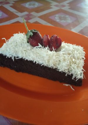 Foto resep Brownis kukus Sederhana Lembut uenak poll