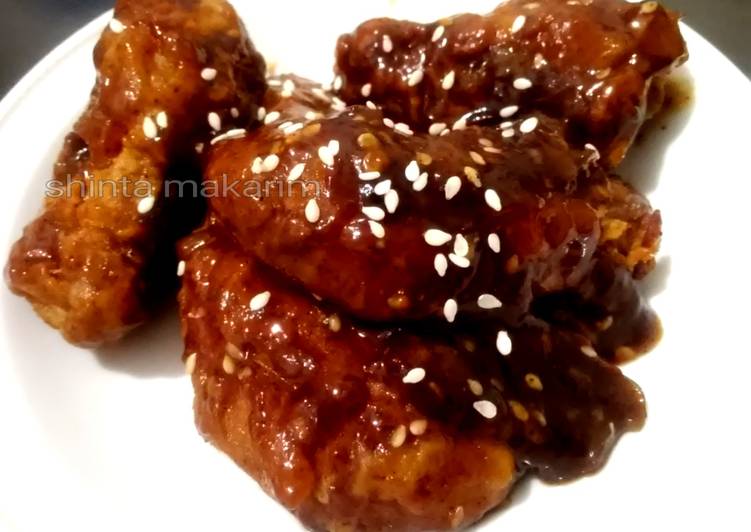 Sayap ayam saus sechuan