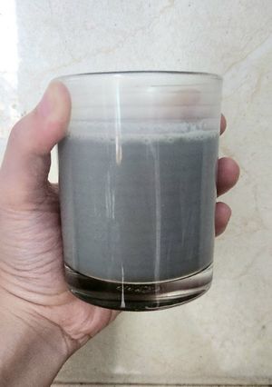 Hình của món Sữa đậu nành + mè đen + hạt điều.