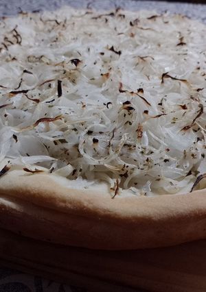 Una foto de Pizza Rellena de fugazzeta