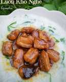 Lươn kho nghệ ăn kèm cháo trắng