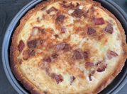 Una foto de quiche dieta