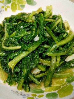 蒜炒a菜 的食譜成品照片