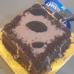 A picture of Oreo bread cake - No Bake fireless cooking.