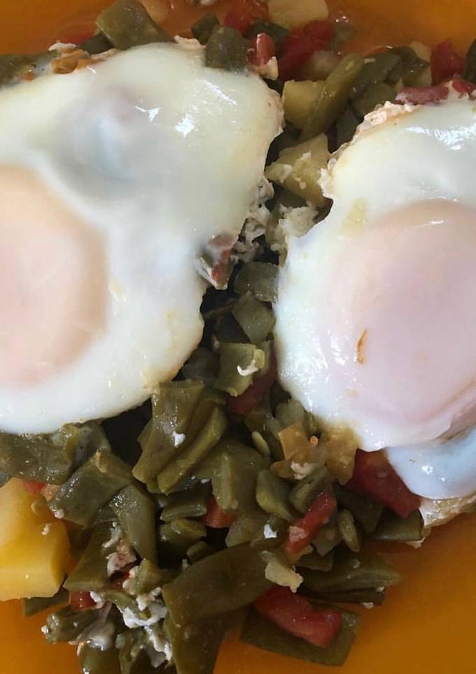 Фасоль стручковая с картошкой