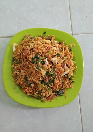 Foto resep Mie goreng pedas seafood