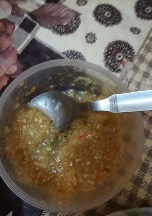 A picture of Kachri ki chutney.
