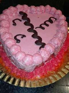 Una foto de Tarta de mus de fresa naturales