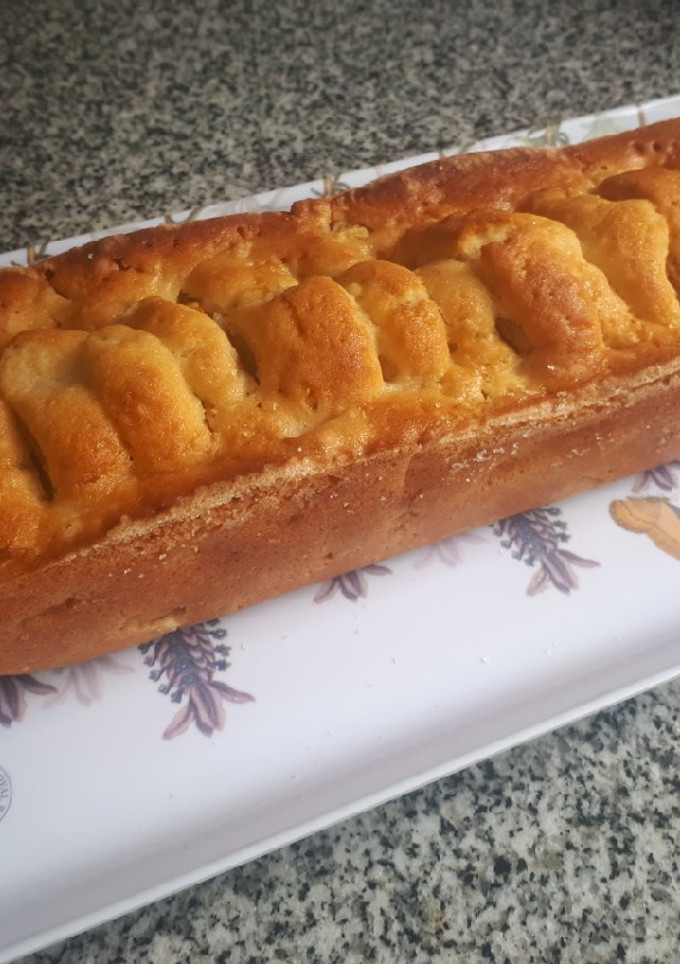 Una foto de Budín con peras clásico