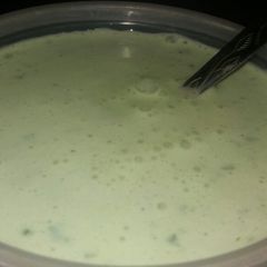 A picture of Coriander raita.