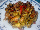 Kerang ijo tumis pedas