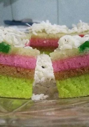 Foto resep Bolu kukus pelangi (putih telur)