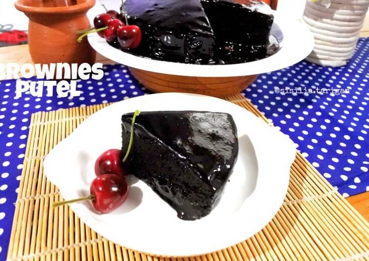 Brownies Kukus Saus Coklat (Putih Telur)