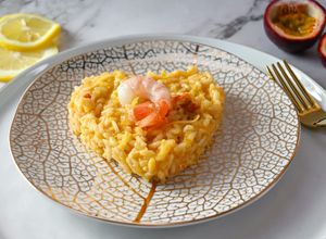Foto di Risotto scampi con frutto della passione