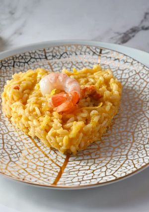 Foto di Risotto scampi con frutto della passione