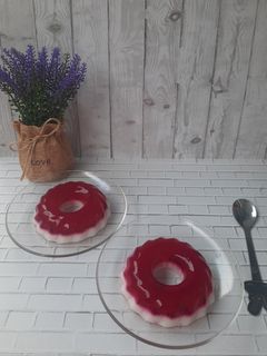 Foto resep Puding susu buah naga