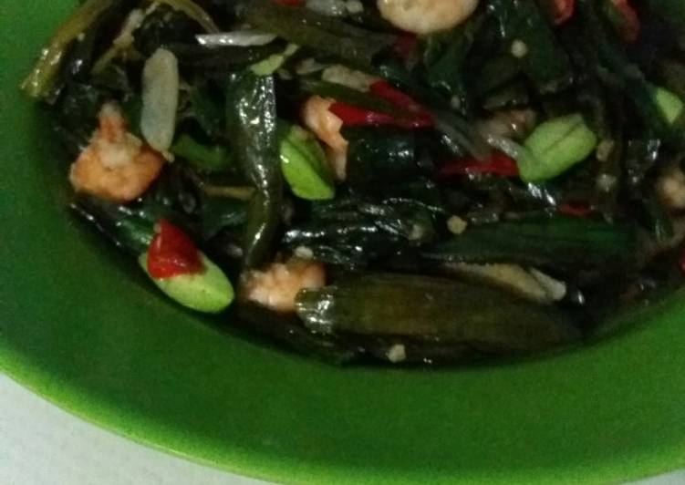 Resep Sayur GENUTE (genjer,udang campur pete)😁😅 yang Bisa Manjain Lidah