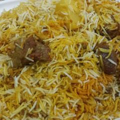 Mutton biryani A picture of Mutton biryani.
