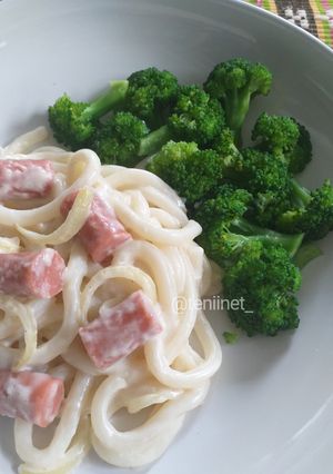 Foto resep Creamy Udon dengan Brokoli