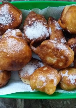 Una foto de Buñuelos de manzana