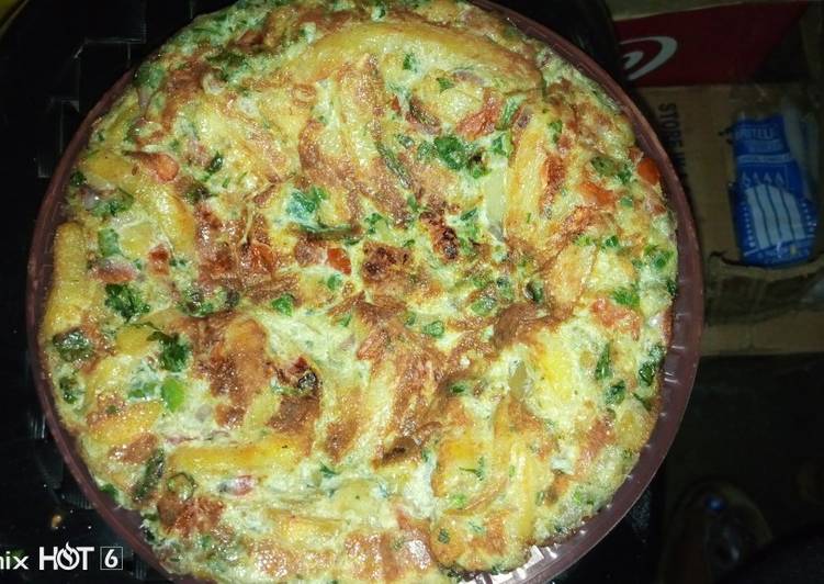 Recipe of Speedy French fries omlete(chips omlete)