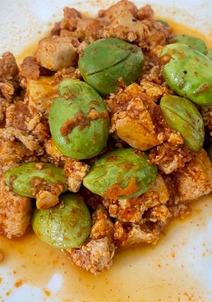 รูปของ ผัดสะตอพริกเผา plant based