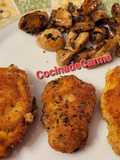 Libritos de solomillo con champiñones