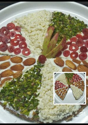 A picture of Besan Pizza - A dessert pizza with crunchy twist.