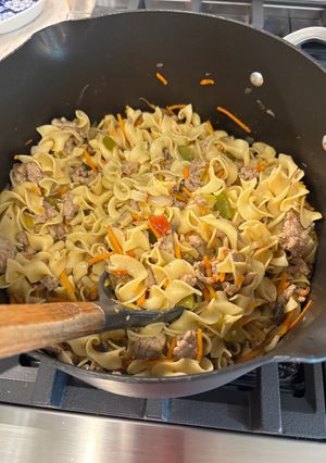 A picture of Turkey Egg Noodle Pasta.